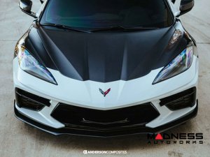 Chevrolet Corvette C8 Carbon Fiber Front Splitter - Anderson Composites Chevrolet Corvette C8 Carbon Fiber Front Splitter - Anderson Composites